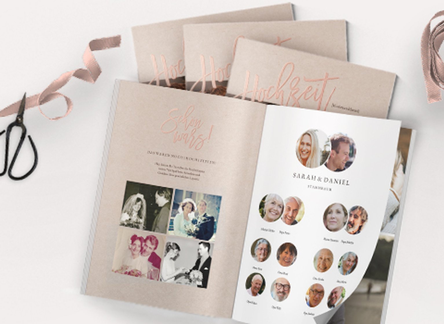 Eine Hochzeitszeitung als persönliches Geschenk