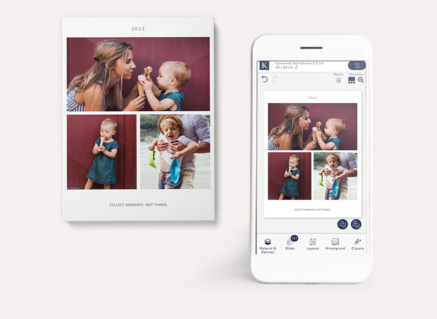 Individuelle Collage Ihrer Familie gestalten