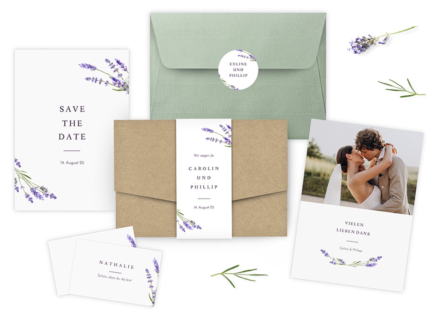 Hochzeitspapeterie "Lavender"