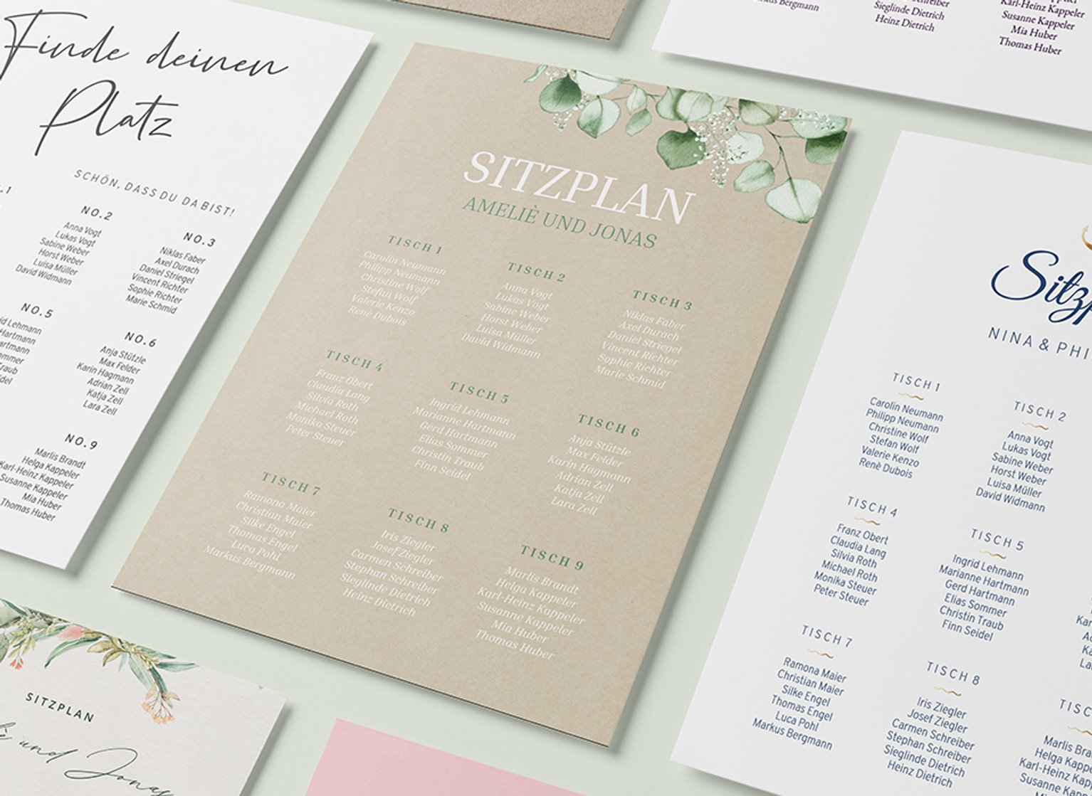 Sitzplan Hochzeit