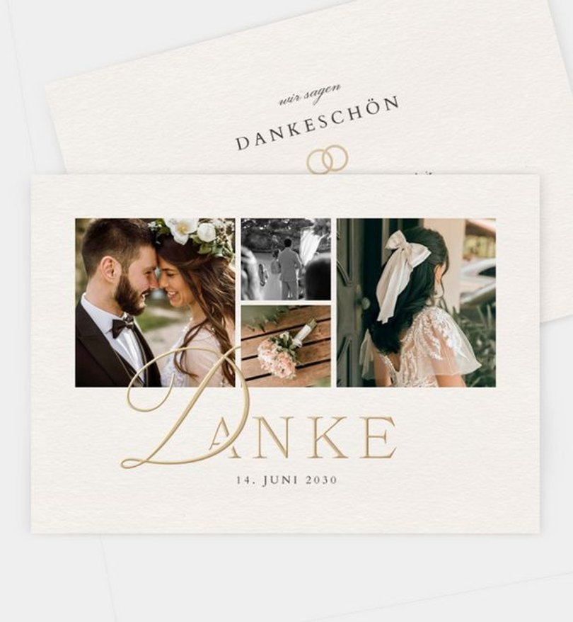 Dankeskarte Hochzeit Soulmates