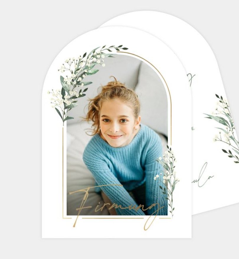 Einladungskarte Firmung Natural Arc