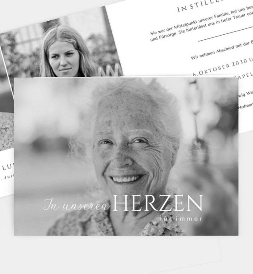 Trauerkarte Trauer Edel · UNICEF