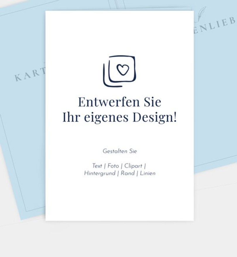 Trauerkarte Trauer Blanko Design