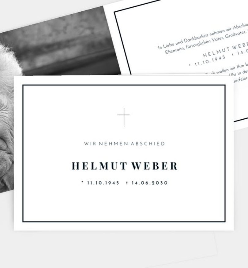 Trauerkarte Trauer Stille