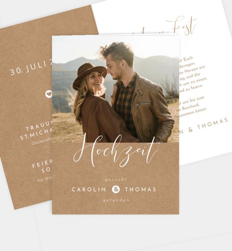 Einladungskarte Hochzeit Easy Wedding