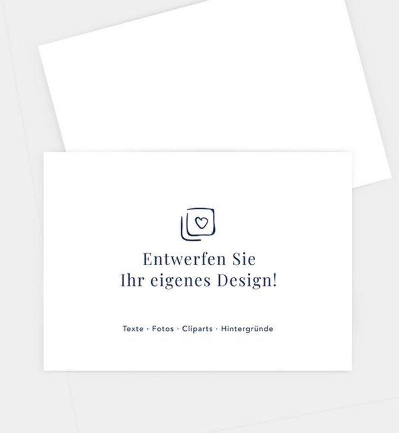 Save-The-Date Karte Hochzeit Blanko Design