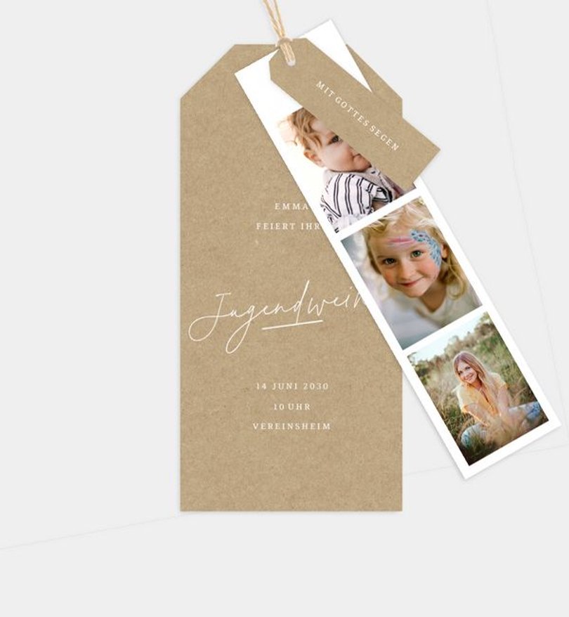 Einladungskarte Jugendweihe Mein Weg