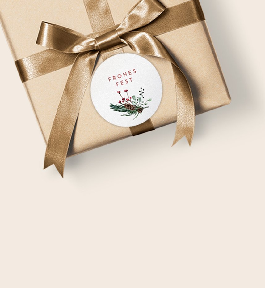 Geschenkaufkleber Weihnachten
