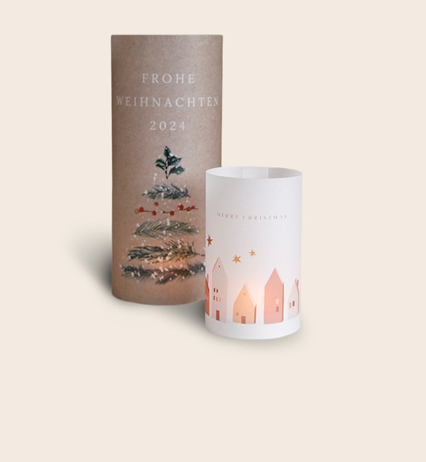 Windlichkarten Weihnachten