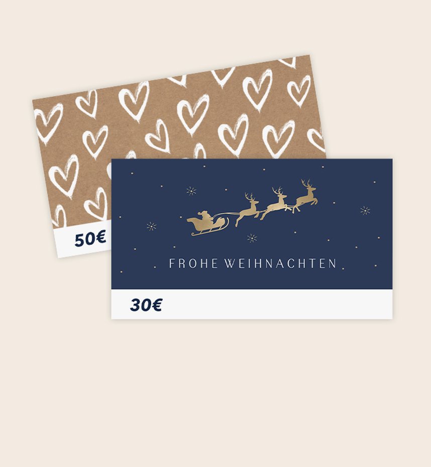 Kartenliebe Geschenkgutscheine
