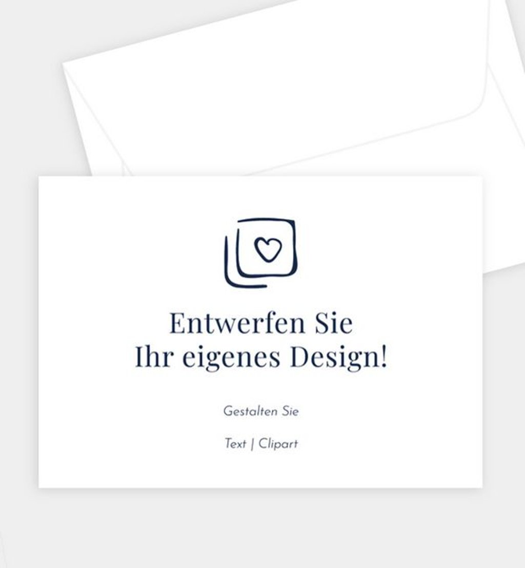 Briefumschlag Goldene-Hochzeit Blanko Design