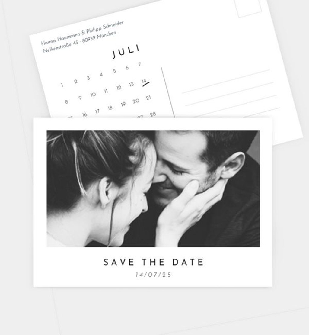 Save-The-Date Karte Hochzeit Polaroid