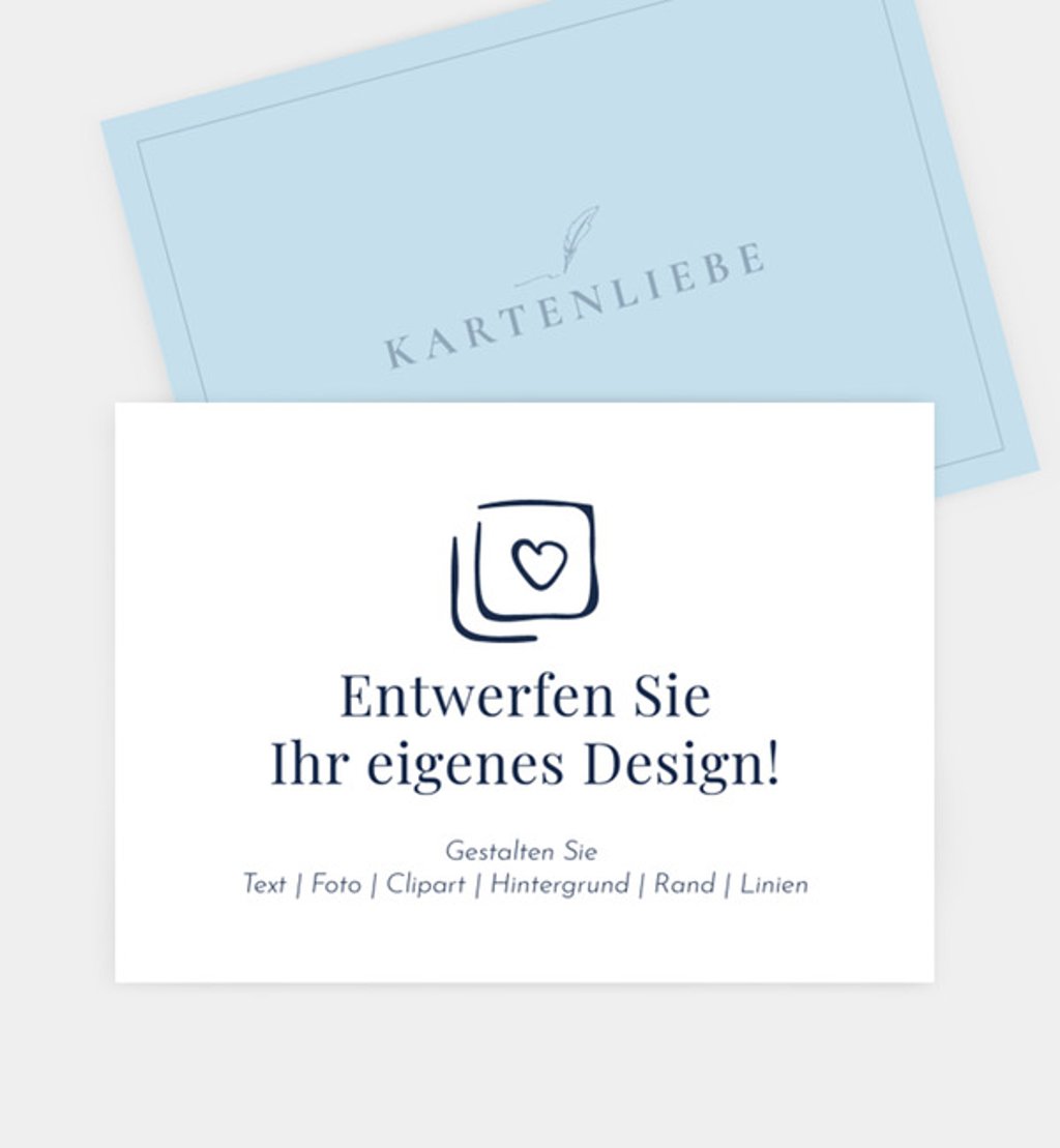 Save-The-Date Karte Hochzeit Blanko Design